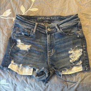 American Eagle Outfitters Women's Blue Denim Shorts